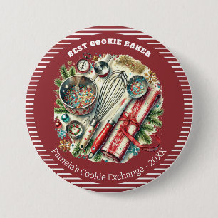 Holiday Cookie Best Baker Prize Award Button