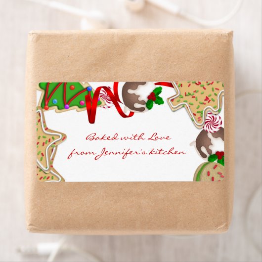 Holiday Cookie Border Label (Insitu)