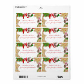 Holiday Cookie Border Label (Full Sheet)