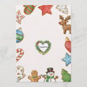 Holiday Cookie Decorating Birthday Party Kaart (Achterkant)