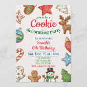 Holiday Cookie Decorating Birthday Party Kaart (Voorkant)