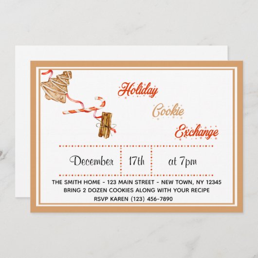 Holiday Cookie Exchange (Voorkant / Achterkant)