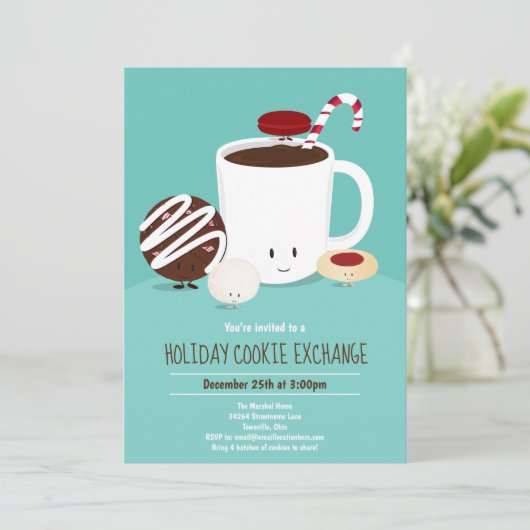 Holiday Cookie Exchange Kaart (Staand voorkant)