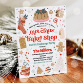 Holiday Cookie Exchange Mrs Claus' Bake Shop Kaart