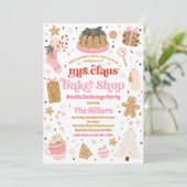 Holiday Cookie Exchange Mrs Claus' Bake Shop Kaart (Staand voorkant)