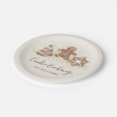 Holiday Cookie Exchange Party Papieren Bordje (Gekanteld)