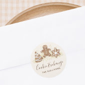 Holiday Cookie Exchange Party Ronde Sticker