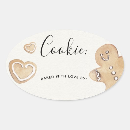 Holiday Cookie Exchange Sticker Label (Voorkant)