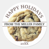 Holiday Cookie Gift Ronde Sticker (Voorkant)