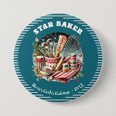 Holiday Cookie Star Baker Prize Award Button (Voorkant)