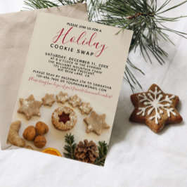 HOLIDAY COOKIE SWAP Cookie Exchange Party Kaart
