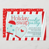 Holiday Cookie Swap Kaart (Voorkant / Achterkant)
