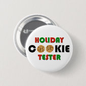 Holiday Cookie Tester Button (Voorkant /achterkant)