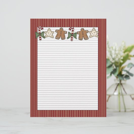 Holiday Cookies Letterhead (Staand voorkant)