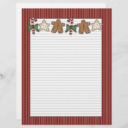 Holiday Cookies Letterhead (Voorkant / Achterkant)
