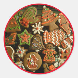 Holiday Cookies Ronde Sticker