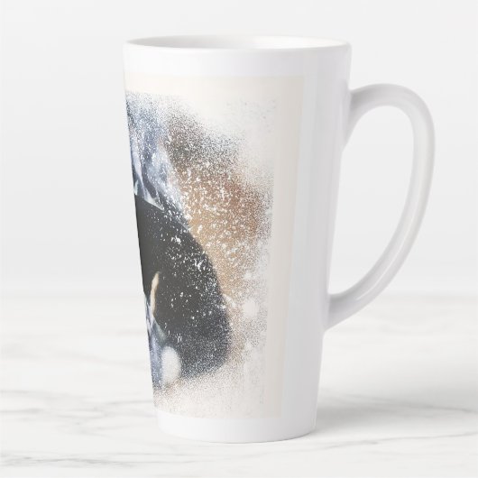 Holiday Corgi Puppy Latte Mok (Rechts)