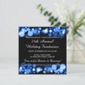 Holiday Corporate Fundraiser Gala Event Blue Kaart (Staand voorkant)