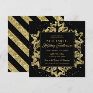 Holiday Corporate Fundraiser Gala Gold en Black Kaart