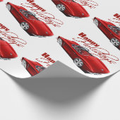 Holiday Corvette Cadeaupapier (Hoek)