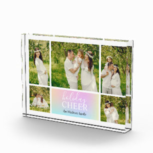 Holiday Cpure Pink Pastel Iridescent Photo Block Fotoblokken