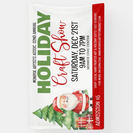Holiday Craft Show Spandoek (Verticaal)