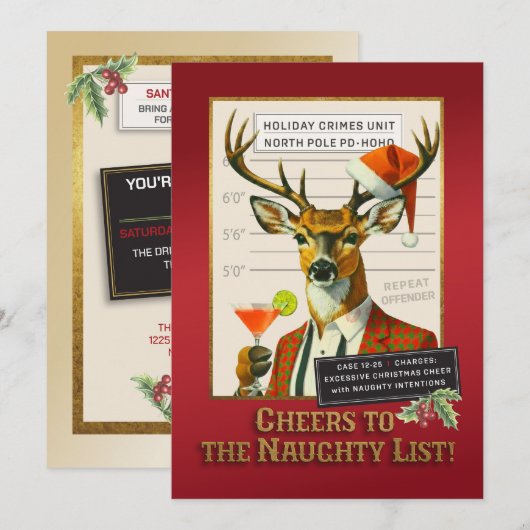 Holiday Crimes Unit – Reindeer Repeat Offender Kaart (Voorkant / Achterkant)