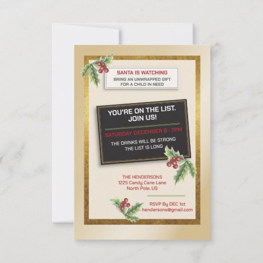 Holiday Crimes Unit – Reindeer Repeat Offender Kaart (Achterkant)