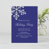 Holiday Crystal Snowflake Kaart (Staand voorkant)