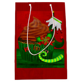 Holiday Cupcake Whimsey ALLEEN MEDIUM Cadeauzakje