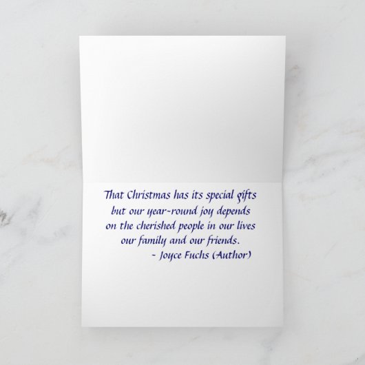 Holiday Curlicue Sparkle Feestdagen Kaart (Binnen)