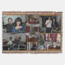 HOLIDAY CUSTOM FOTO THROW BLANKET