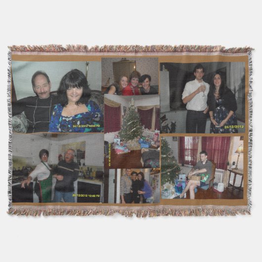 HOLIDAY CUSTOM FOTO THROW BLANKET DEKEN (Voorkant)