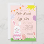 Holiday Cute Easter Brunch & Egg Hunt Holiday Kaart (Voorkant)