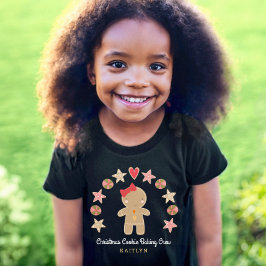 Holiday Cute Gingerbrood Girl Cookie Baking Crew T-shirt