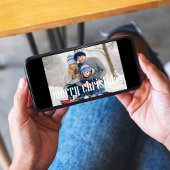 Holiday Cute Snowflake Whimsical Colorful 2 Foto Feestdagenkaart