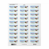 Holiday Dachshund Return Address Labels (Full Sheet)