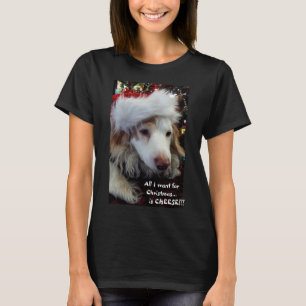 Holiday Dachshund w. Kerstboom en sproeilichten T-shirt