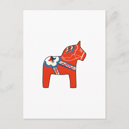 Holiday Dala Horse Briefkaart (Voorkant)