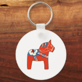 Holiday Dala Horse Sleutelhanger (Voorkant)