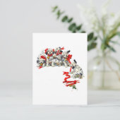 Holiday Dalmatian Pups Feestdagenkaart (Staand voorkant)