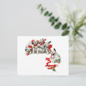 Holiday Dalmatian Pups Feestdagenkaart (Staand voorkant)