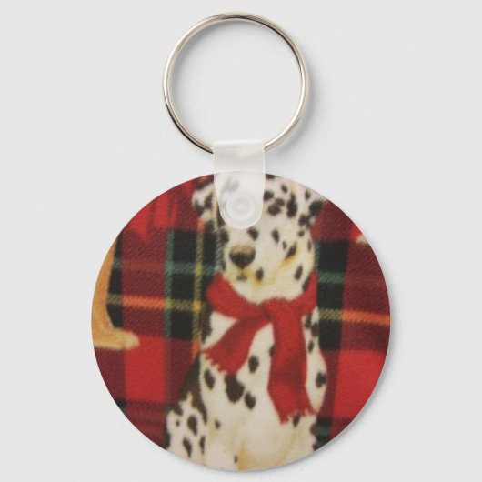 Holiday Dalmatian Sleutelhanger (Voorkant)