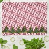 Holiday Deck The Halls Crew Christmas Candy Cane Theedoek (Gevouwen)