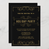 HOLIDAY DECO | VERZOEK VAN DE PARTIJ VAN HOLIDAAG KAART (Voorkant / Achterkant)