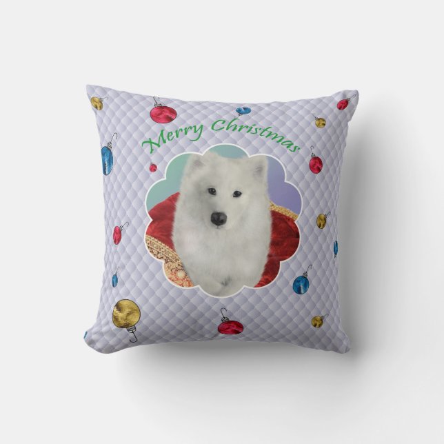 Holiday Decor Pillow met Sammy Girl Kussen (Voorkant)