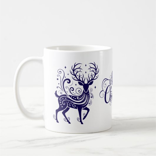 Holiday Deer Koffiemok (Links)