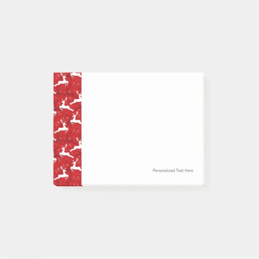 Holiday Deer Patroon Post-it® Notes (Voorkant)