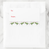 Holiday Dinosaurs Holiday Sticker (Tas)