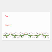 Holiday Dinosaurs Holiday Sticker (Voorkant)